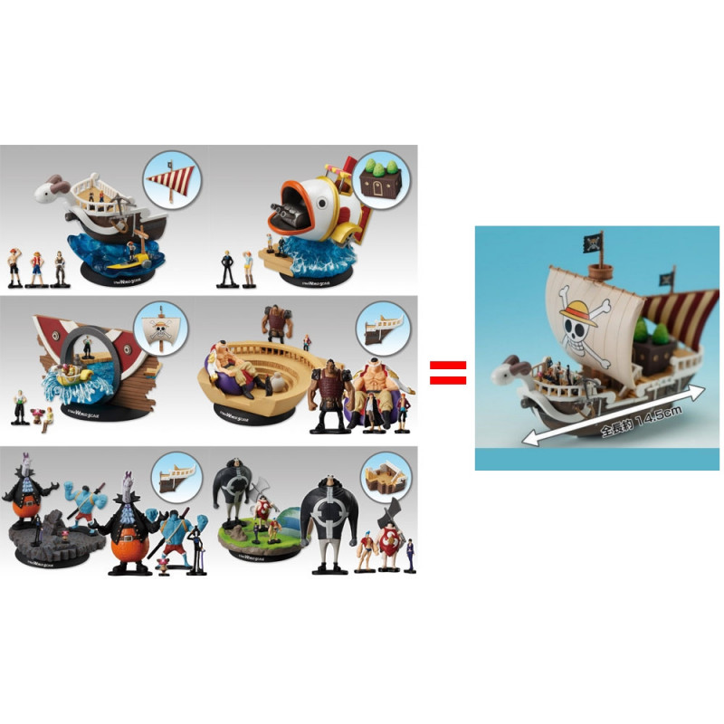 One Piece Bateau Going Merry World Scale Pack De 6 Scenettes Bandai