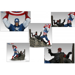 CAPTAIN AMERICA vs Red Skull diorama Sideshow