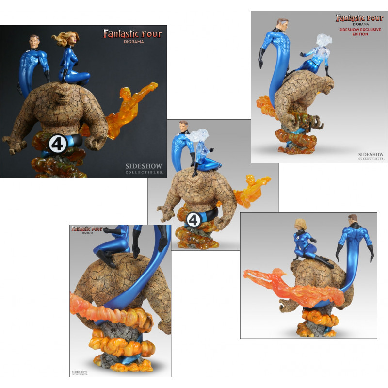 LES 4 FANTASTIQUES Diorama Sideshow version exclusive LES 4 FANTASTIQUES Diorama Sideshow version exclusive
