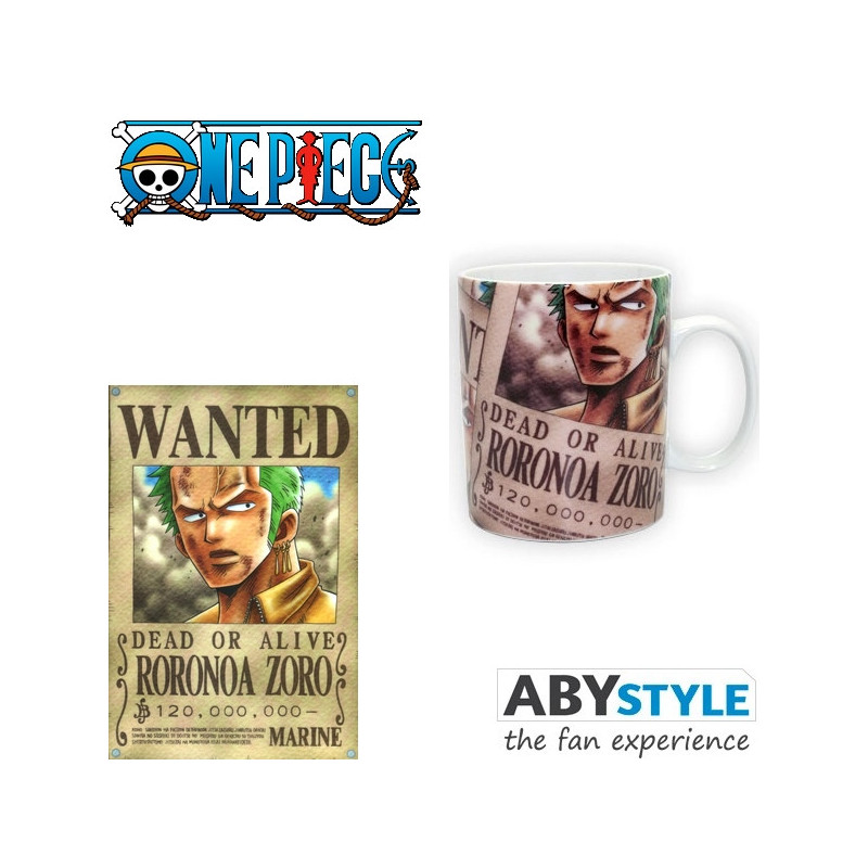 ONE PIECE Mug Wanted Roronoa Zoro