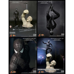 SPIDER-MAN 3 Action Figure Spider-Man Black Costume Hot Toys