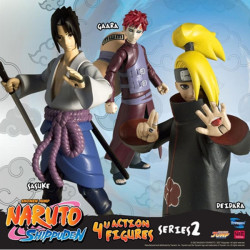 NARUTO SHIPPUDEN figurine articulée 10 cm série 2 Deidara Sasuke et Gaara