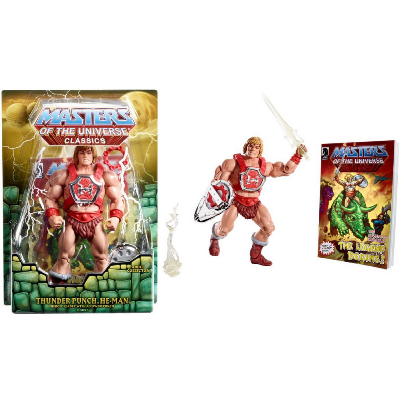 MAITRES DE L'UNIVERS CLASSICS figurine Musclor He-Man Thunder Punch MAITRES DE L'UNIVERS CLASSICS figurine Musclor He-Man Thunder Punch