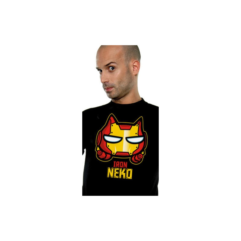 IRON MAN T-Shirt Iron Neko IRON MAN T-Shirt Iron Neko