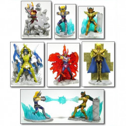 SAINT SEIYA set de figurines: 6 gashapons + 6 Pandora Box