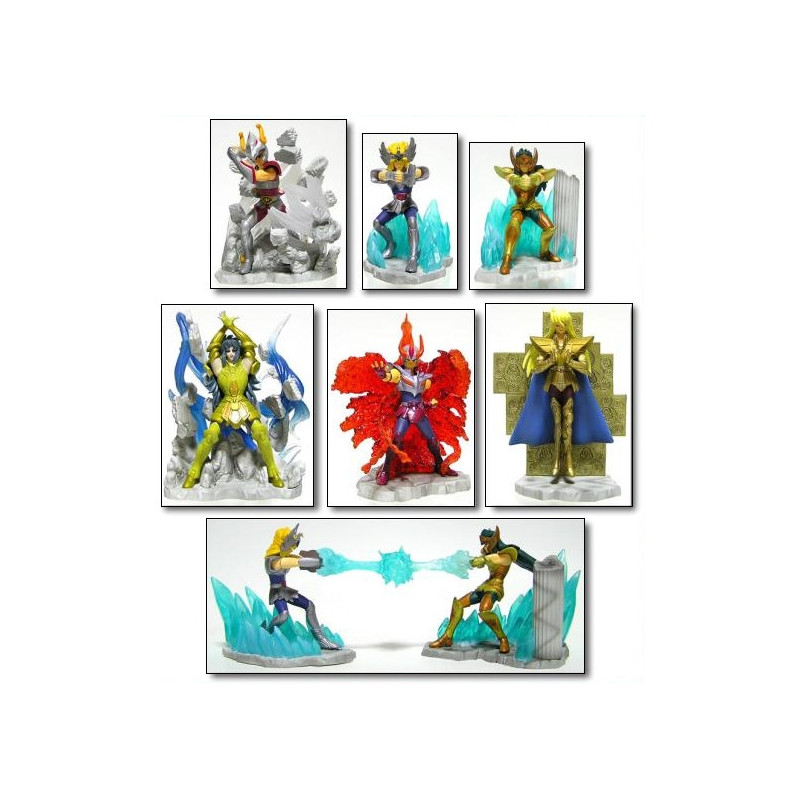 SAINT SEIYA set de figurines: 6 gashapons + 6 Pandora Box