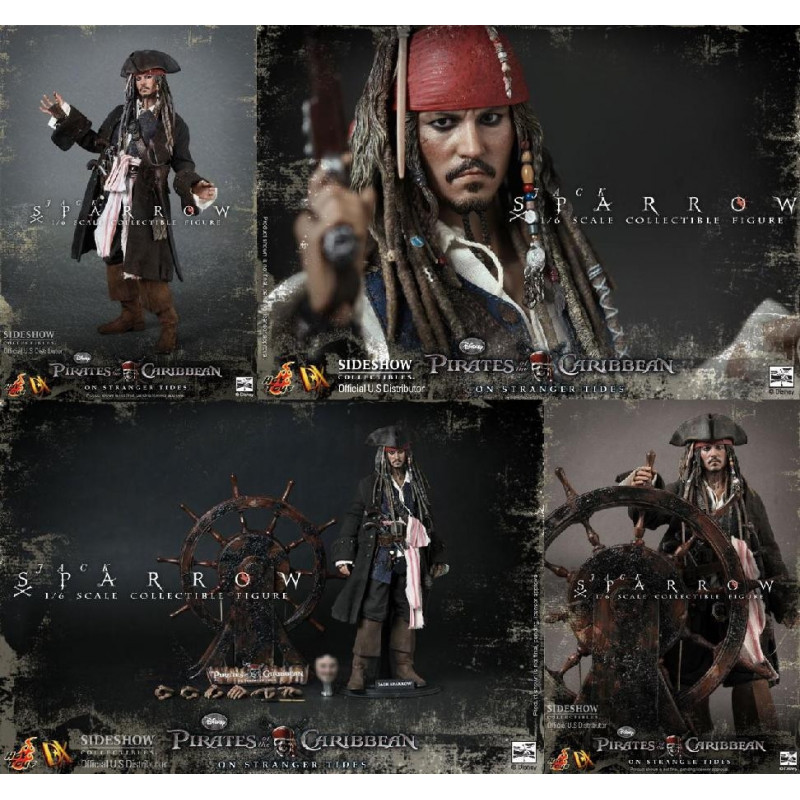 PIRATES DES CARAIBES Action figure Hot Toys Jack Sparrow PIRATES DES CARAIBES Action figure Hot Toys Jack Sparrow