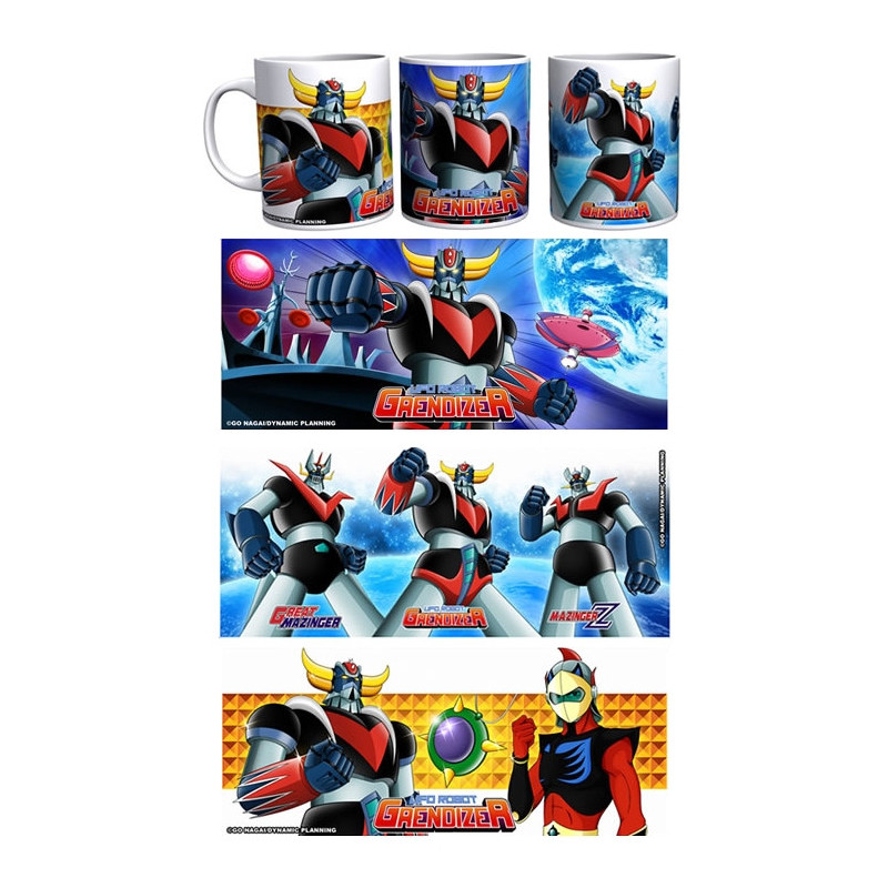 GOLDORAK Mug officiel Goldorak - Céramique Pack de 3 Mugs Goldorak GOLDORAK Mug officiel Goldorak - Céramique Pack de 3 Mugs Goldorak