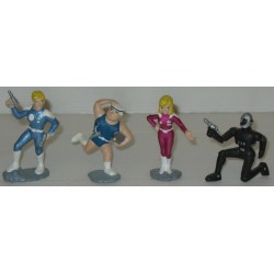CAPITAINE FLAM figurines set de 4 pièces: Flam