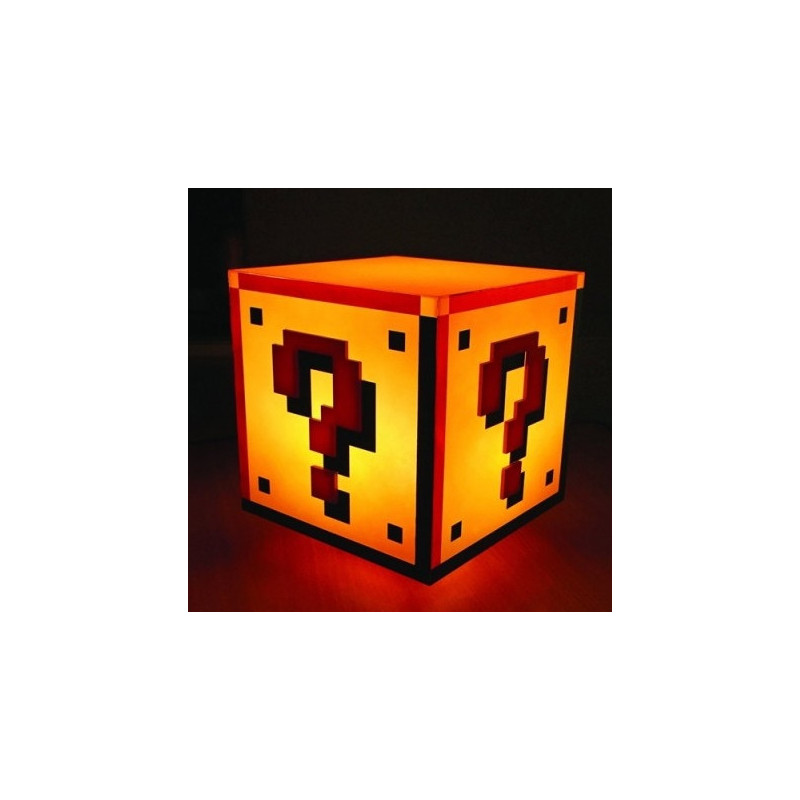 SUPER MARIO BROS lampe Question Block sonore Paladone SUPER MARIO BROS lampe Question Block sonore Paladone