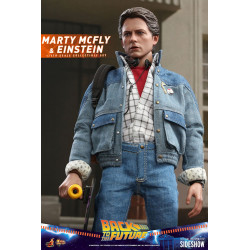 Movie Masterpiece Marty McFly & Einstein Exclusive Hot Toys