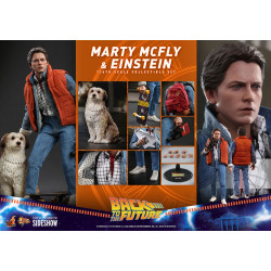 Movie Masterpiece Marty McFly & Einstein Exclusive Hot Toys