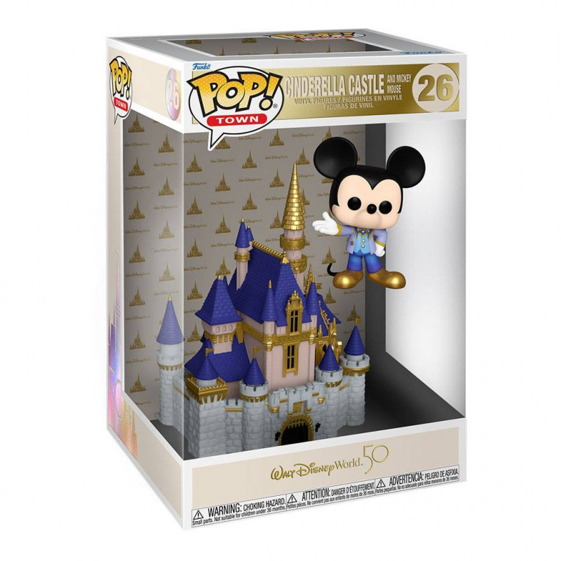 DISNEY Château de Cendrillon & Mickey Mouse POP! Funko