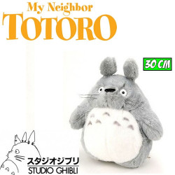 MON VOISIN TOTORO peluche officielle Totoro gris clair - 30 cm