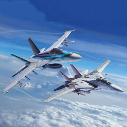 Maquettes Easy-Click 1/72 F-14D Super Tomcat & F/A-18E Super Hornet Revell Top Gun