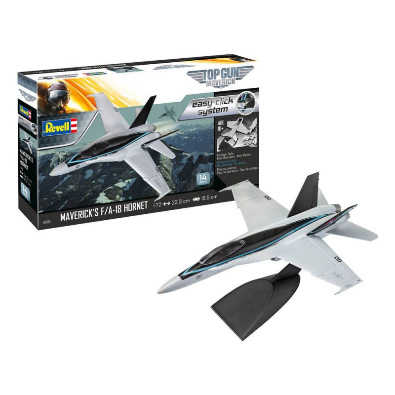 Maquette Easy-Click 1/72 F/A-18 Hornet Revell Top Gun Maquette Easy-Click 1/72 F/A-18 Hornet Revell Top Gun