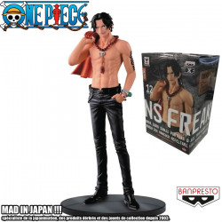  ONE PIECE figurine Ace Jeans Freak Banpresto Black