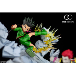 HUNTER X HUNTER Statue Gon VS Hisoka Battle At The Heavens Oniri Creations