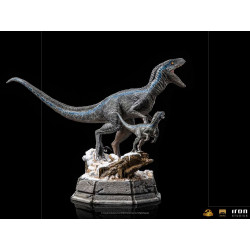 Statue Blue et Beta Deluxe Iron Studios Jurassic World