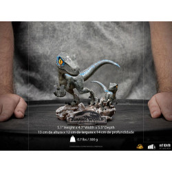 Figurine Blue et Beta Mini Co. Iron Studios Jurassic World