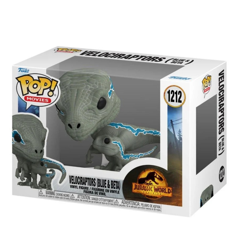 JURASSIC WORLD 3 figurine Blue & Beta POP! Funko JURASSIC WORLD 3 figurine Blue & Beta POP! Funko