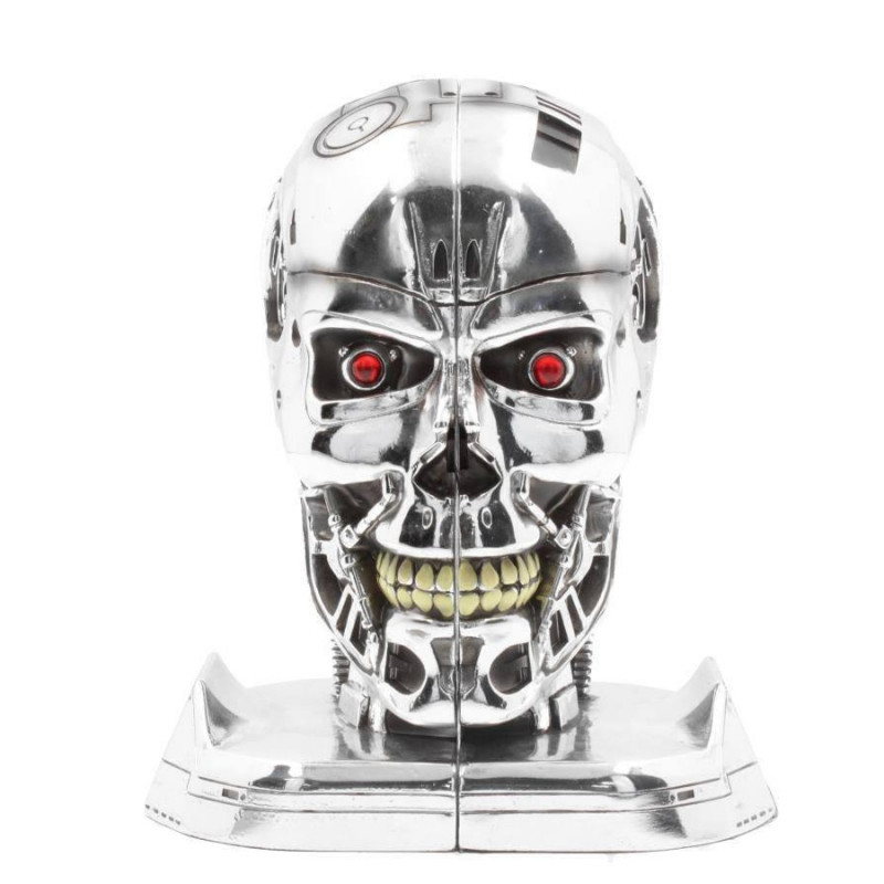TERMINATOR 2 Serre-livres T-800 Head Nemesis Now TERMINATOR 2 Serre-livres T-800 Head Nemesis Now