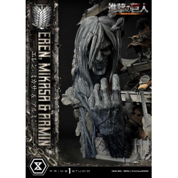 Statue Eren Mikasa & Armin Premium Masterline Prime 1 Studio Attack on Titan