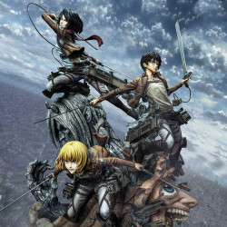 Statue Eren Mikasa & Armin Premium Masterline DX Bonus Version Prime 1 Studio Attack on Titan