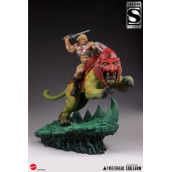 Statue He-Man and Battle Cat Classic Deluxe Tweeterhead Maîtres de l'Univers