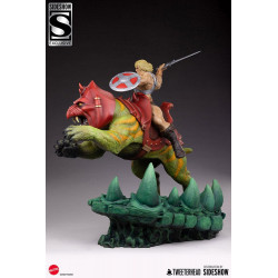 Statue He-Man and Battle Cat Classic Deluxe Tweeterhead Maîtres de l'Univers