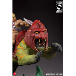 Statue He-Man and Battle Cat Classic Deluxe Tweeterhead Maîtres de l'Univers