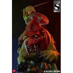 Statue He-Man and Battle Cat Classic Deluxe Tweeterhead Maîtres de l'Univers