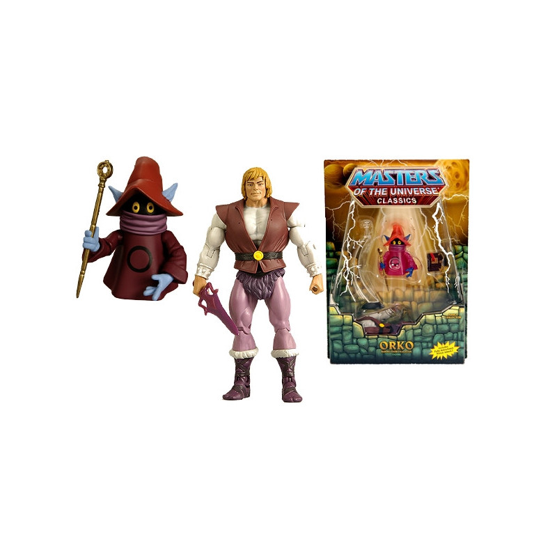 MAITRES DE L'UNIVERS CLASSICS figurine Orko & Prince Adam MAITRES DE L'UNIVERS CLASSICS figurine Orko & Prince Adam