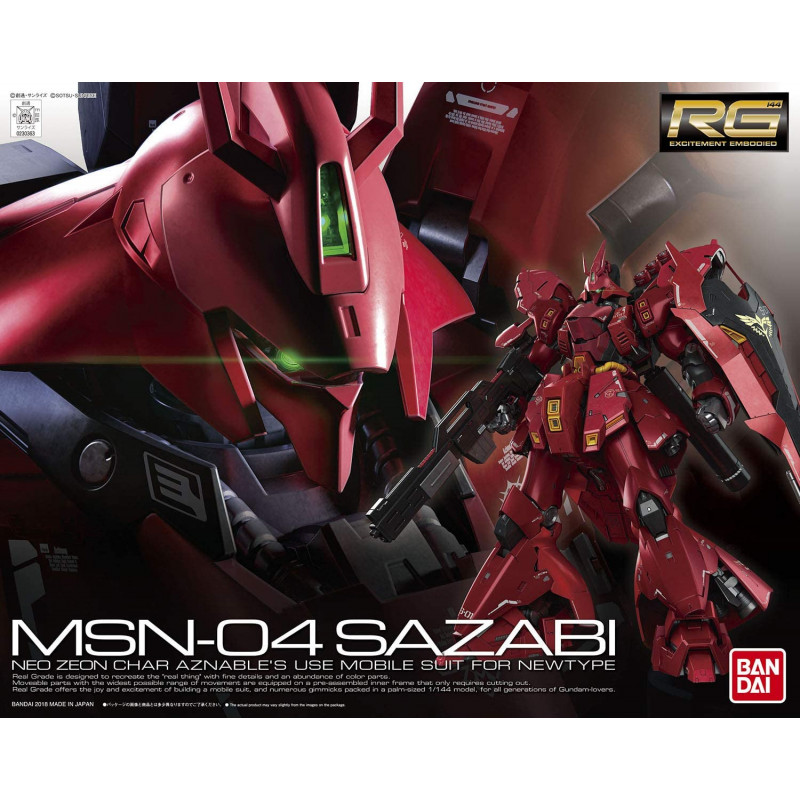 GUNDAM Real Grade Sazabi MSN-04 Bandai Gunpla