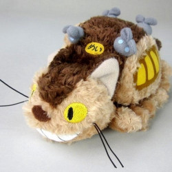 MON VOISIN TOTORO Peluche Fluffy Chat Bus 30 cm Sun Arrow