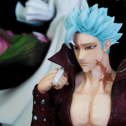 THE SEVEN DEADLY SINS Statue Ban & Elaine Kitsune Statue