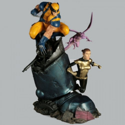 X-MEN VS Sentinel 3 Diorama Wolverine & Shadowcat Sideshow