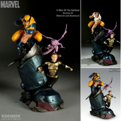  X-MEN VS Sentinel 3 Diorama Wolverine & Shadowcat Sideshow