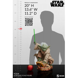 Statue Yoda Legendary Scale Sideshow Star Wars