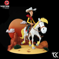 LUCKY LUKE Statue Lucky Luke & Jolly Jumper Cartoon Kingdom