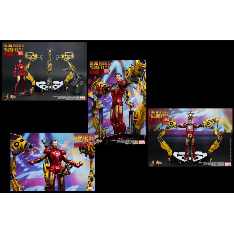 IRON MAN 2 action-figure Hot toys Iron Man 2 Suit-Up Gantry + Mark IV IRON MAN 2 action-figure Hot toys Iron Man 2 Suit-Up Gantry + Mark IV