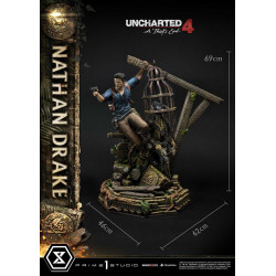 Statue Nathan Drake Ultimate Premium Masterline Deluxe Bonus Version Prime 1 Studio Uncharted 4