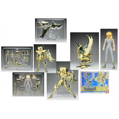 Saint Seiya Myth Cloth - Totem Et Armure Du Chevalier Hyoga Du Cygne V3 - Figurine Bandai Occasion