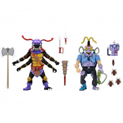 TORTUES NINJA Pack Figurines Antrax & Scumbug Neca