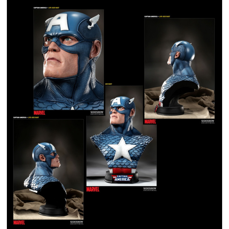 CAPTAIN AMERICA buste Captain America échelle 11 Sideshow CAPTAIN AMERICA buste Captain America échelle 11 Sideshow