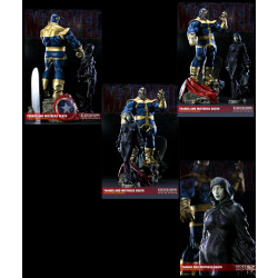 INFINITY GAUNTLET Thanos and Mistress Death Diorama Sideshow