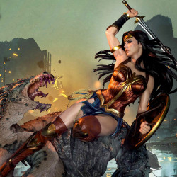 Statue Wonder Woman vs. Hydra Prime 1 Studio