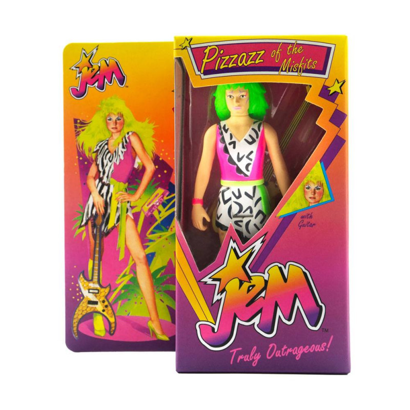 Figurine ReAction Pizzaz Neon SDCC22 Super7 Jem et les Hologrammes Figurine ReAction Pizzaz Neon SDCC22 Super7 Jem et les Hologrammes