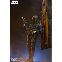 Statue Boba Fett and Han Solo in Carbonite Premium Format Sideshow Star Wars