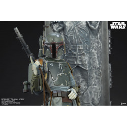 Statue Boba Fett and Han Solo in Carbonite Premium Format Sideshow Star Wars